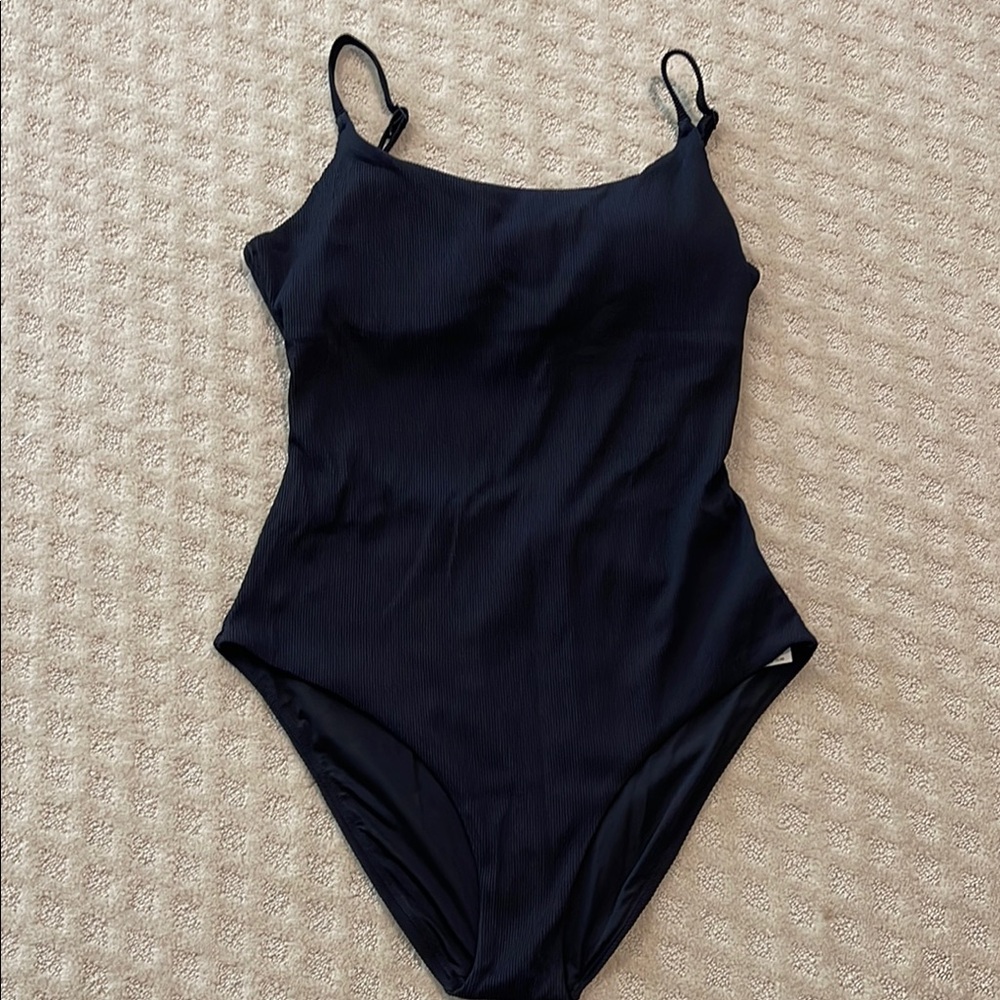 Arie adjustable strap Black One-Piece Swimsuit